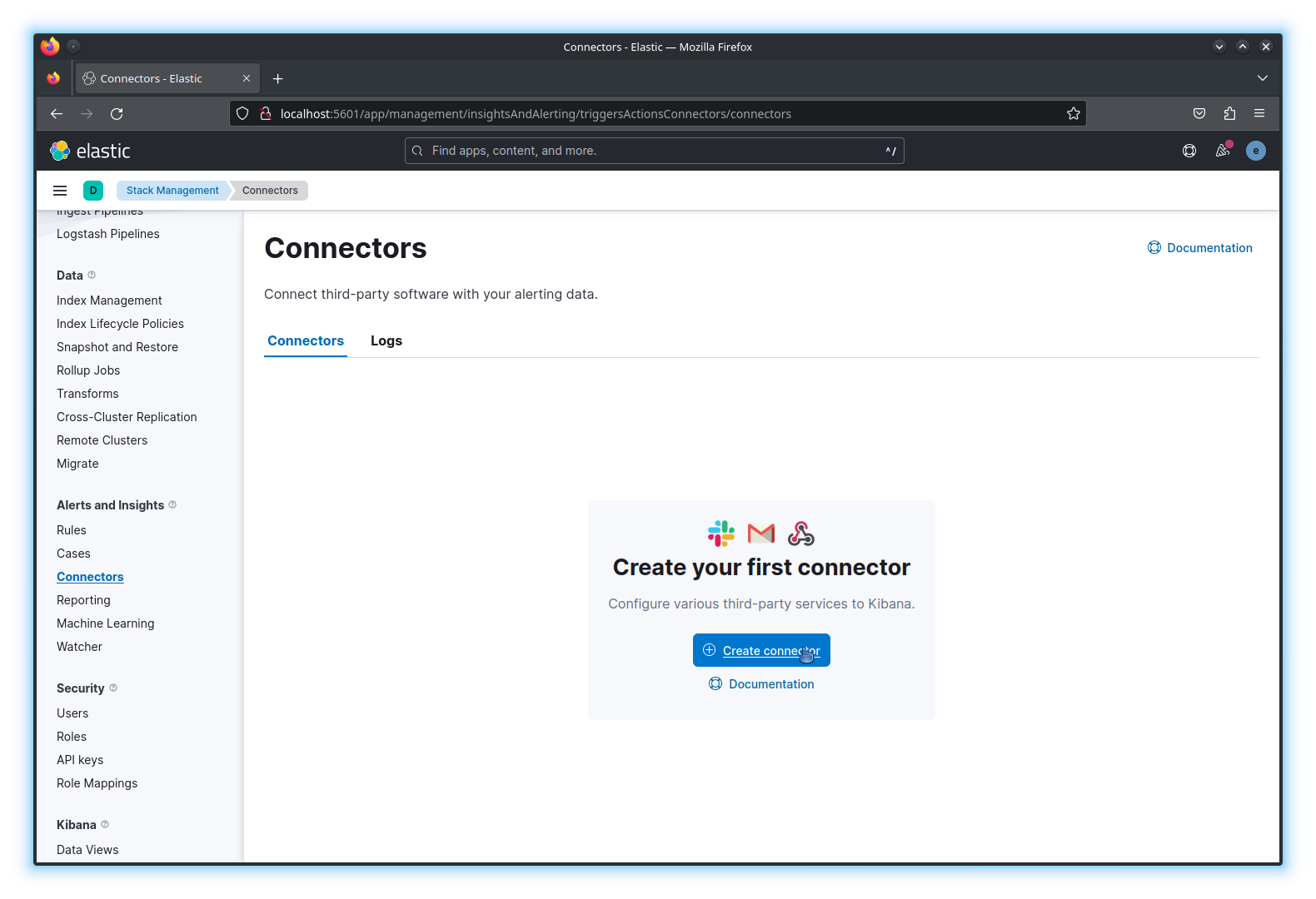 kibana-alerting-create-connector