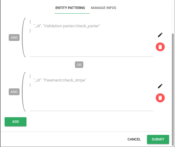 Workflow commande patterns