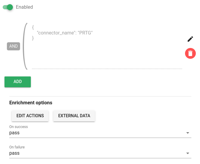 Options pour l'enrichessement de l'entité