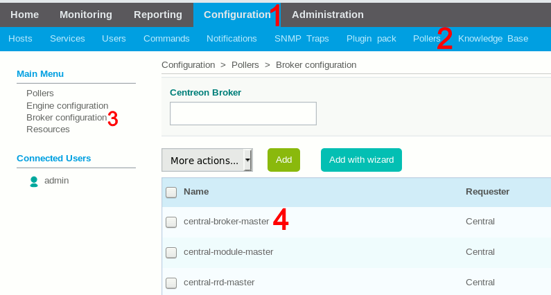 Configuration du module AMQP Canopsis : étape 1