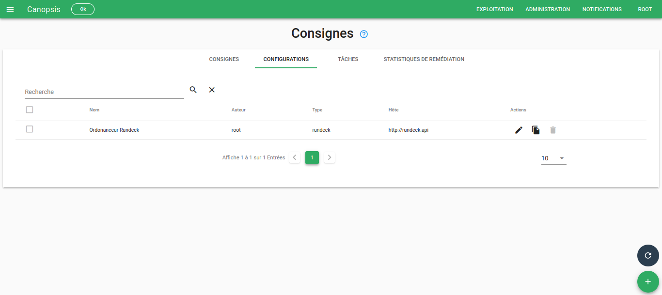 consignes vue configuration