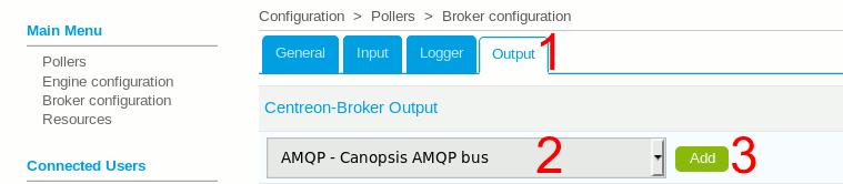 Configuration du module AMQP Canopsis : étape 2